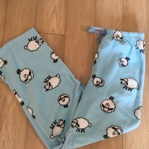 NWOT. Women’s Small Blue Fleece PJ Long Pants from Bali Studio Collection